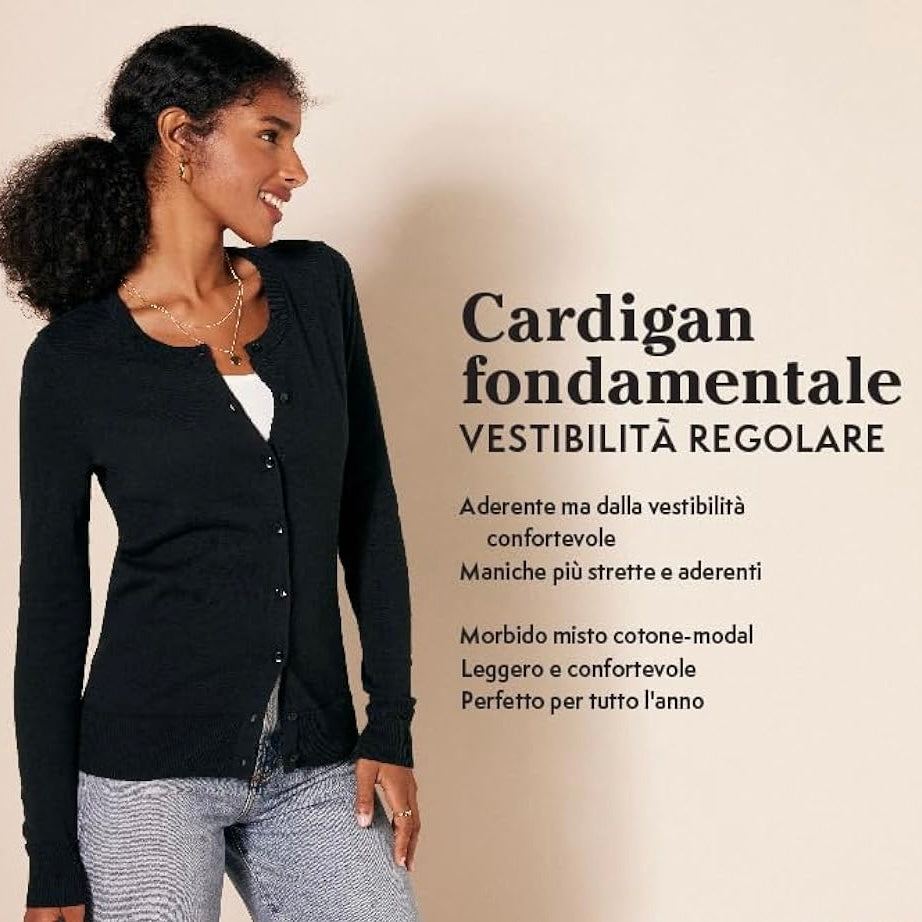 Saphira - Cardigan leggero in cotone per ogni stagione