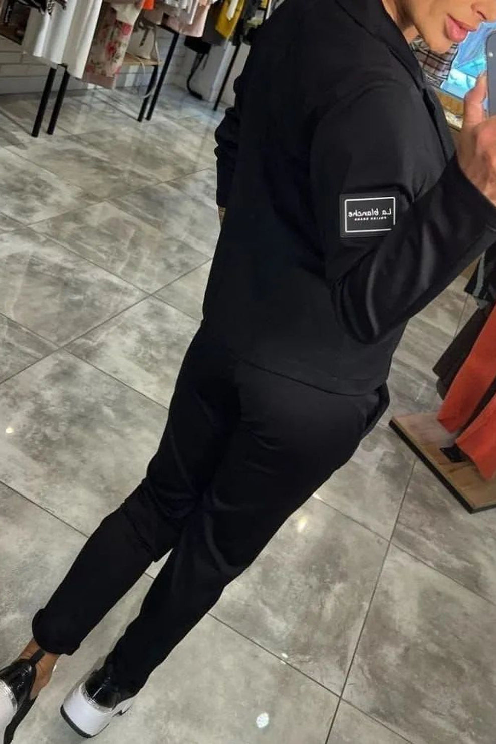 GIULIA - Coordinato giacca e pantalone elasticizzato