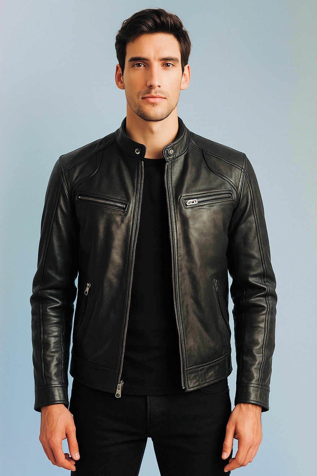 SCOTT - Giacca in pelle