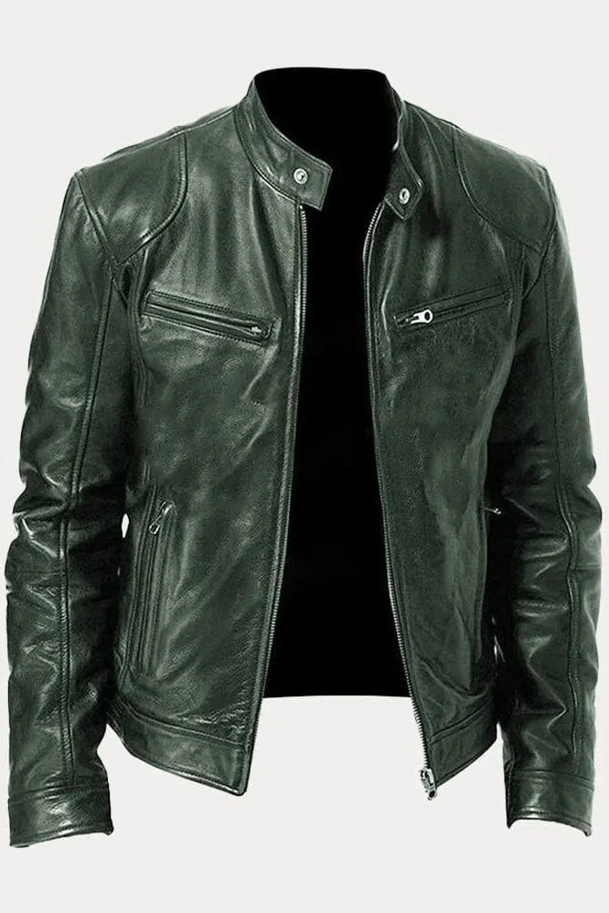 SCOTT - Giacca in pelle