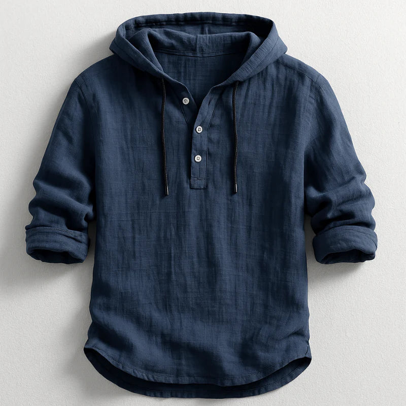 Saphira - Camicia con cappuccio 100% in lino