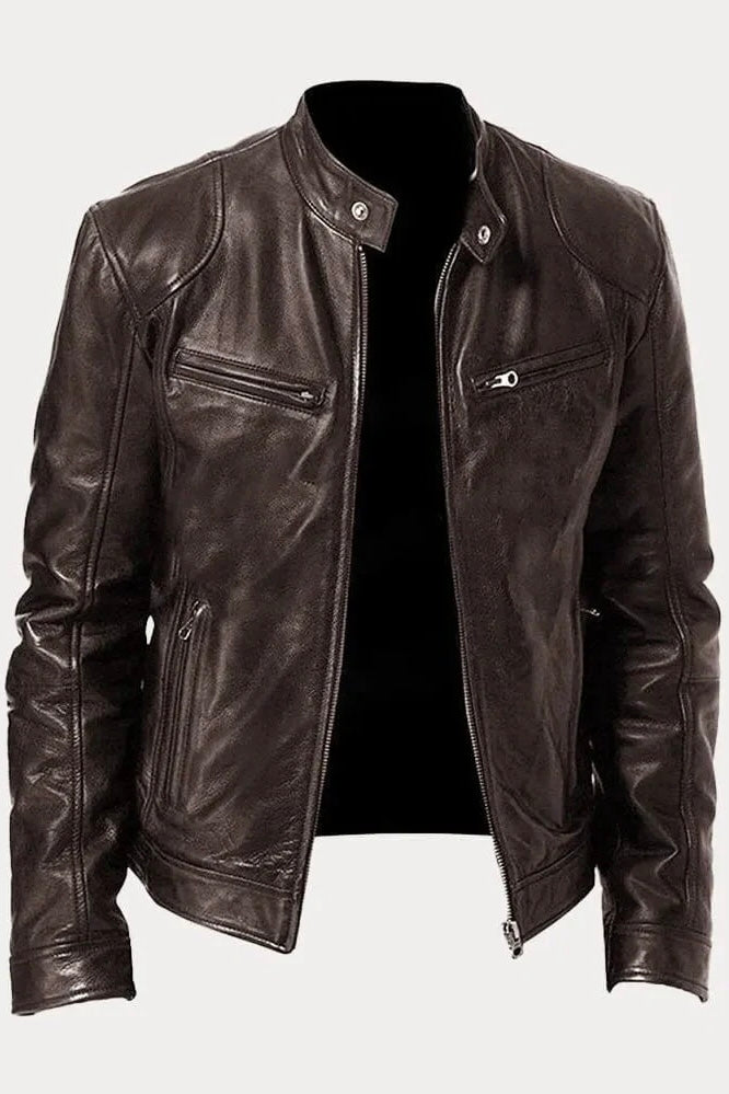 SCOTT - Giacca in pelle