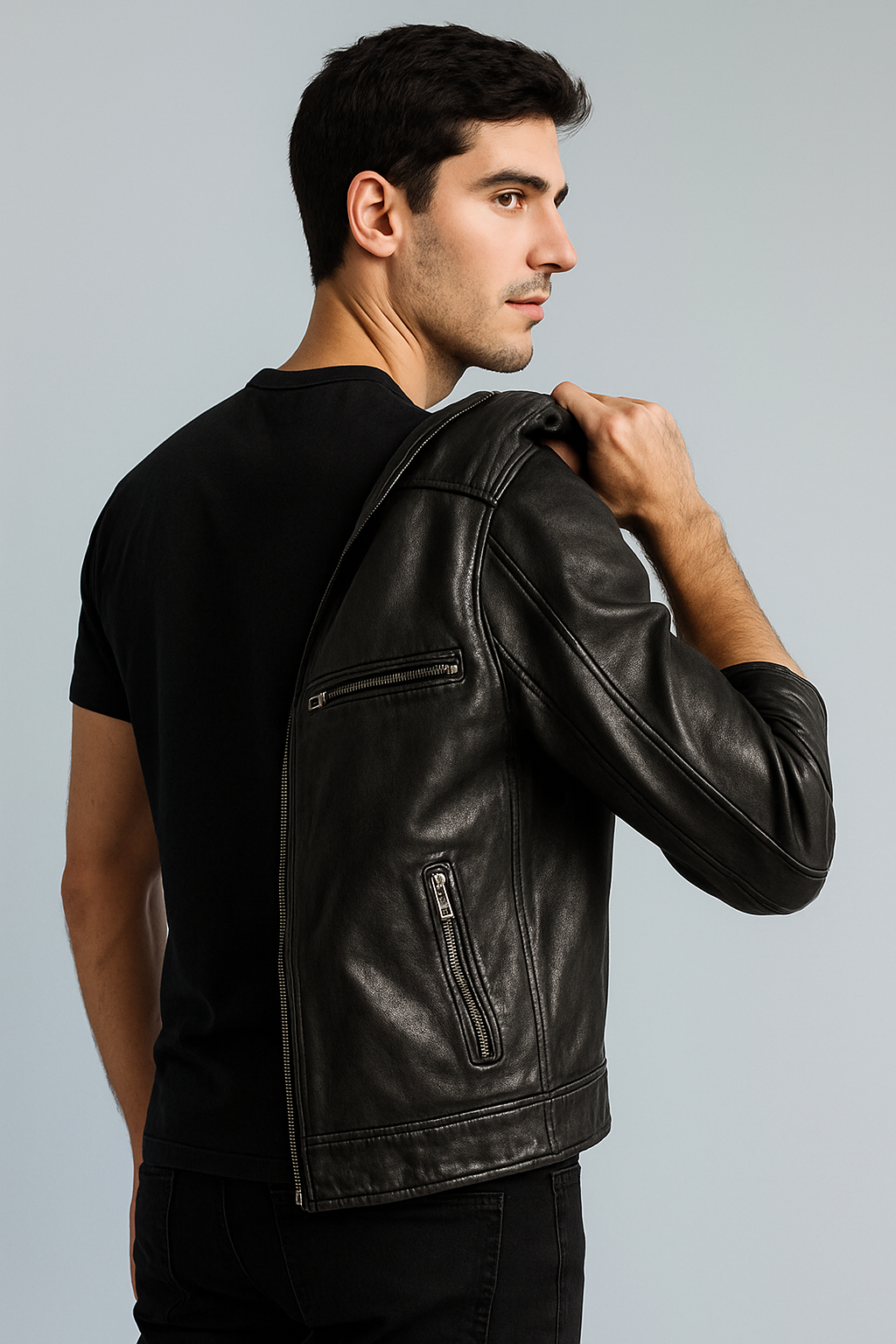 SCOTT - Giacca in pelle