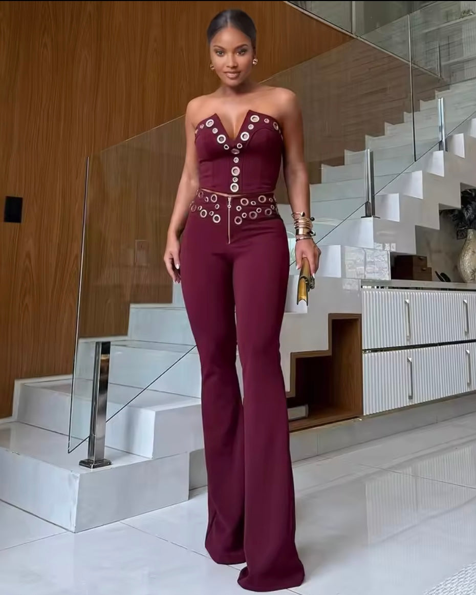 MARGOT - Coordinato top e pantalone