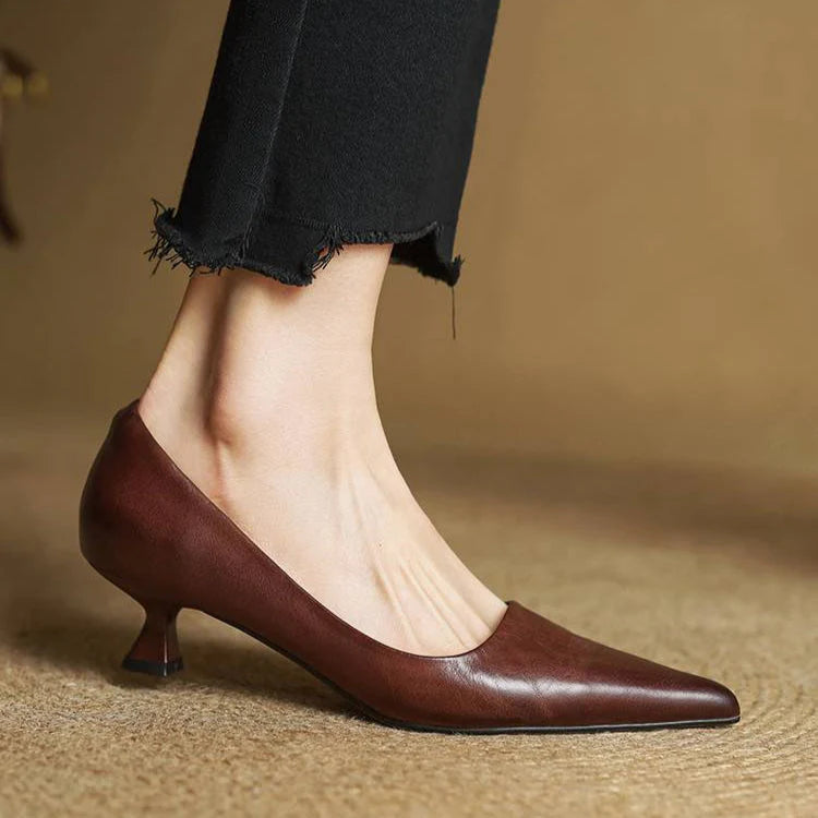 KELLY - Décolleté in vera pelle