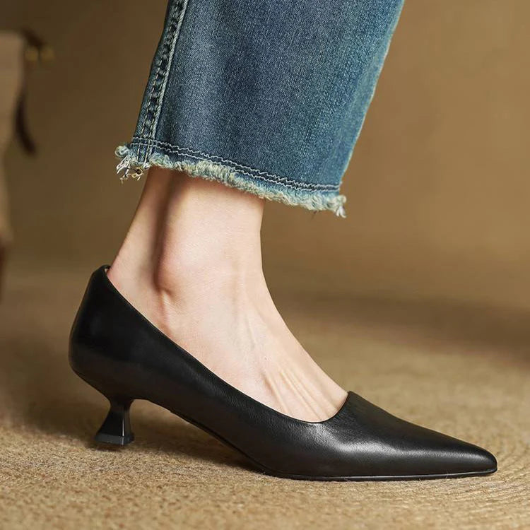 KELLY - Décolleté in vera pelle