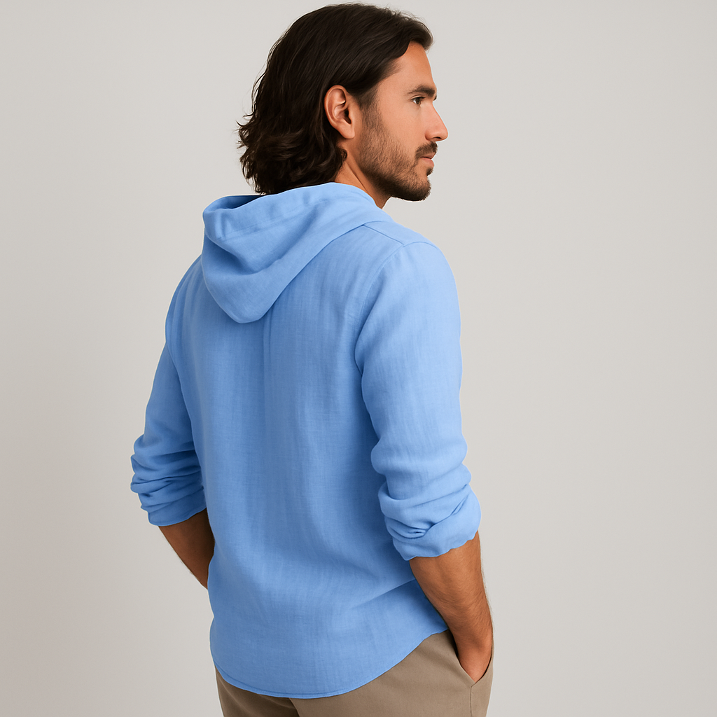 Saphira - Camicia con cappuccio 100% in lino